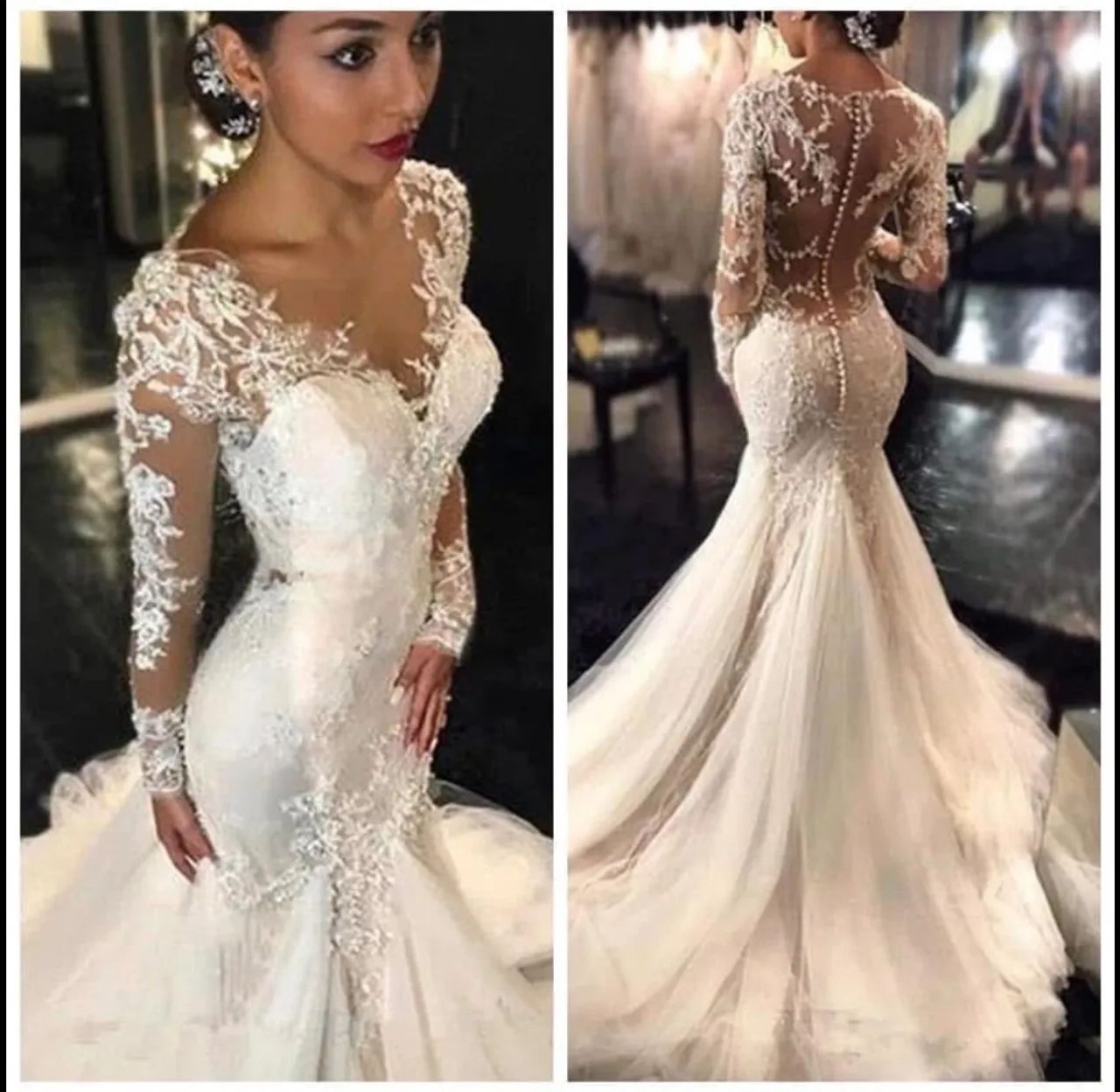 Vestido de noiva sereia 