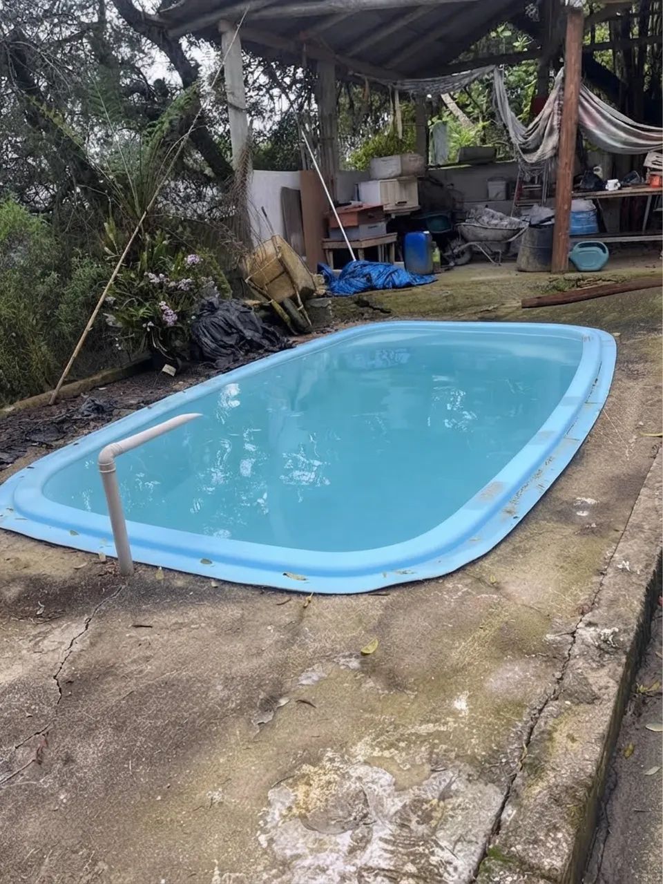 Piscina 5mx3mx 1,3m com motor 