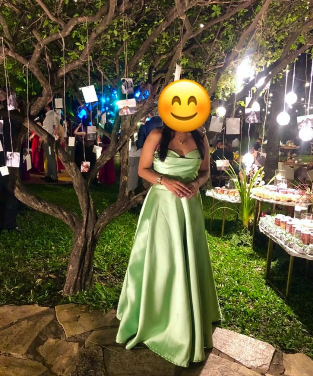 Vestido longo de festa 