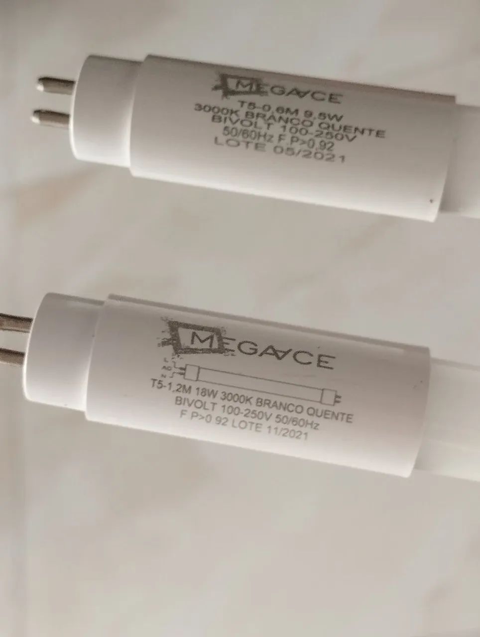 Lâmpadas led tubular T5