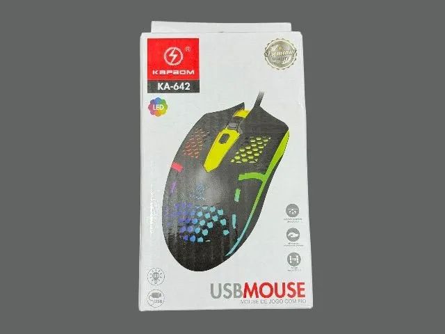 Mouse Gamer USB Com Led RGB