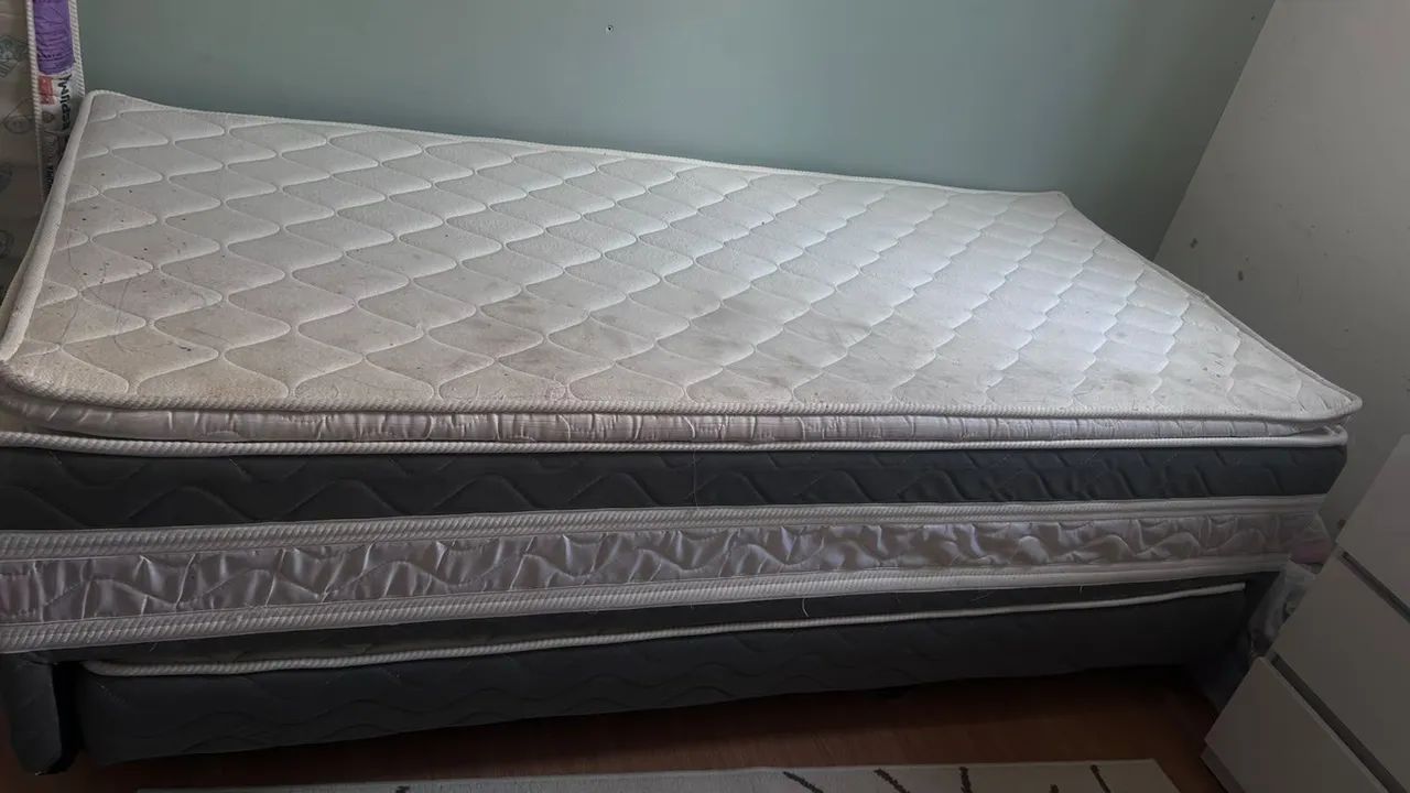 Cama solteiro 88x188 com cama auxiliar 