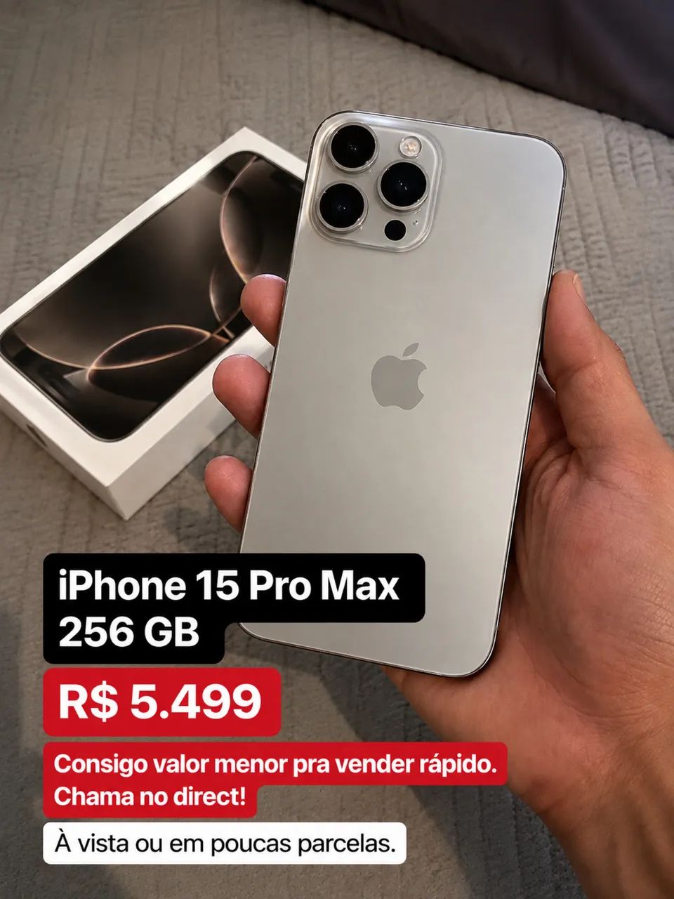iPhone 15 Pro Max e um 16 Pro Max abaixo do preço meu de uso pessoal