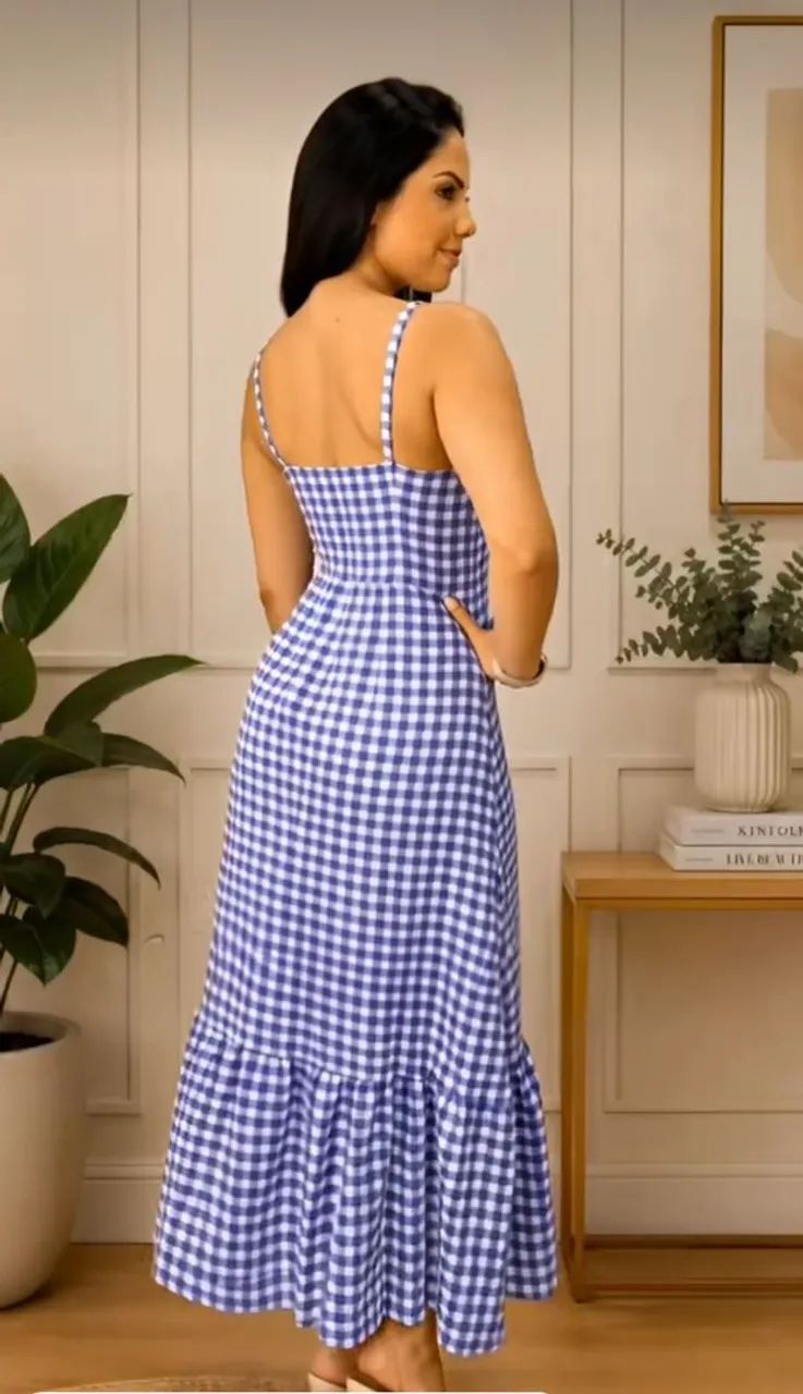 Vestido quadriculado  - Foto 2