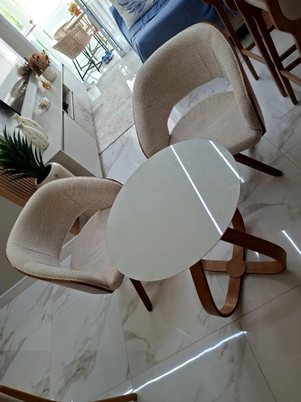 Jogo de Varanda com mesa e duas cadeiras tipo Diretor - Foto 3