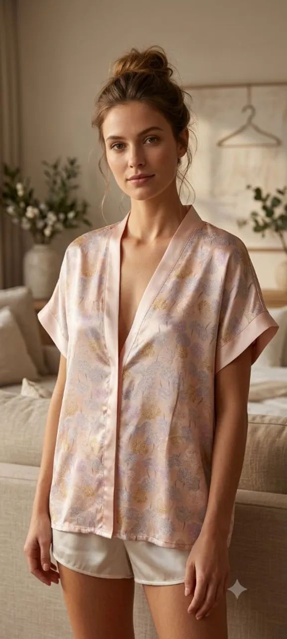 Vendo blusa de seda para dormir 
