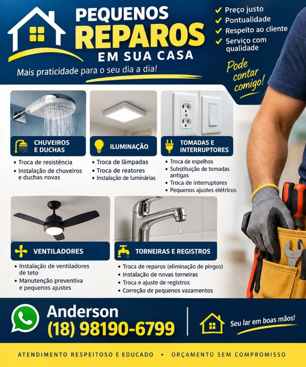 PEQUENOS REPAROS RESIDENCIAIS<br>