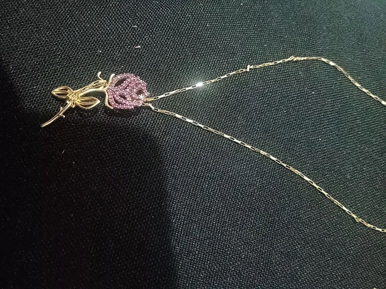 Colar com pingente de ouro 18k. - Foto 3