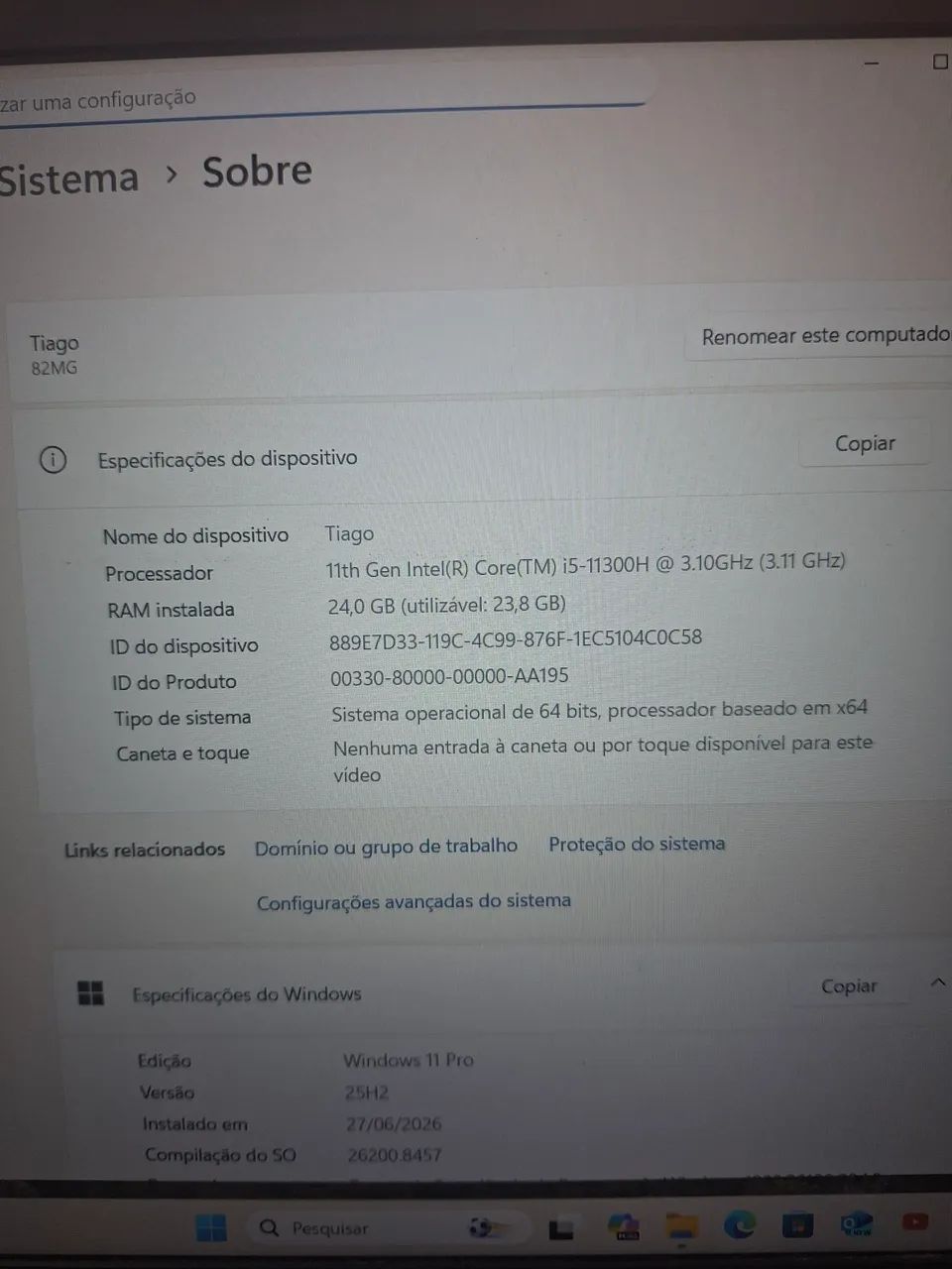 Notebook gamer lenovo placa de video gtx 1650 - Foto 2