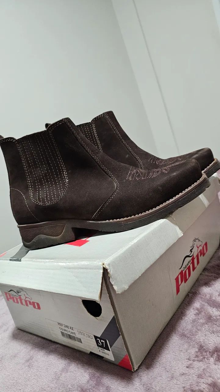 Botina Feminina Couro n°37 - Foto 2