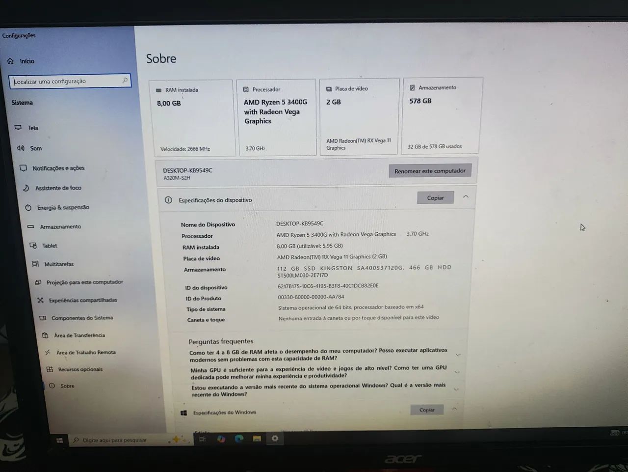 PC Ryzen 5 3400G  - Foto 2
