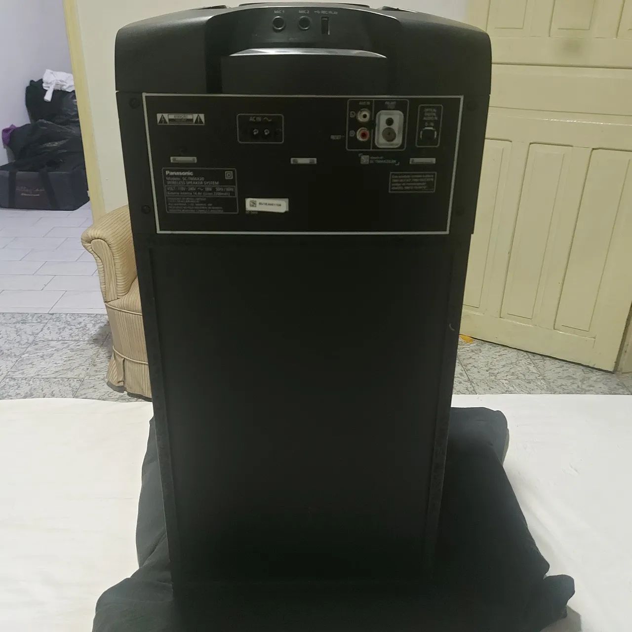 Caixa panasonic , com rádio Bluetooth entrada aux bateria - Foto 4