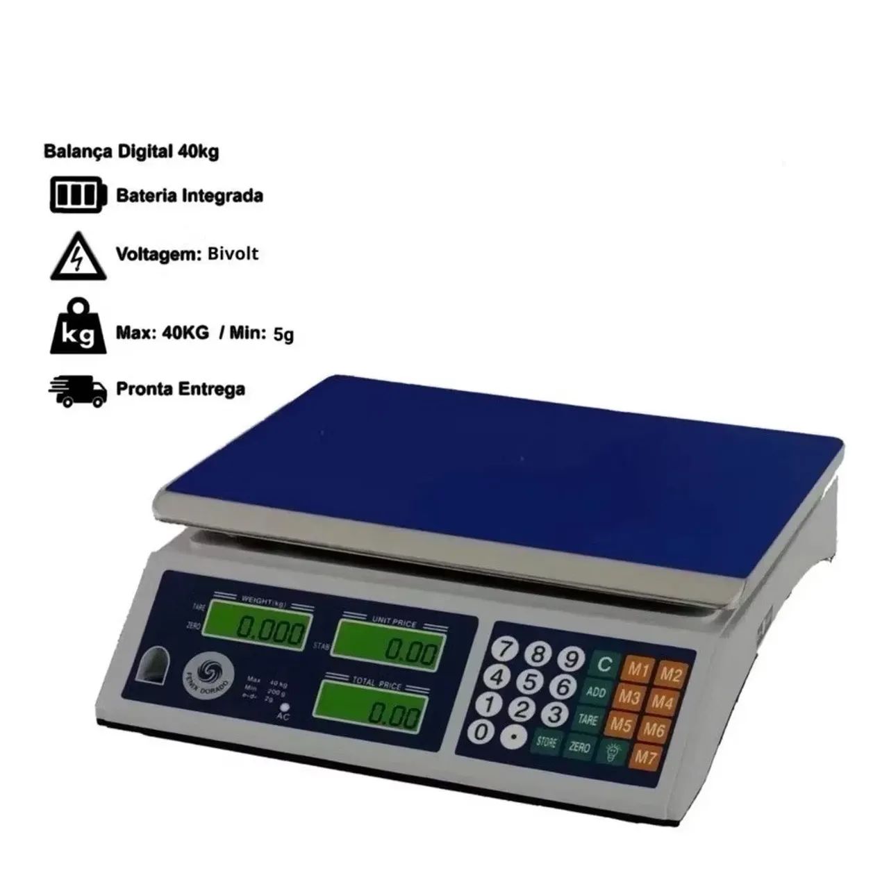 Balança Digital Mod3540 BigTek 40Kg Nova