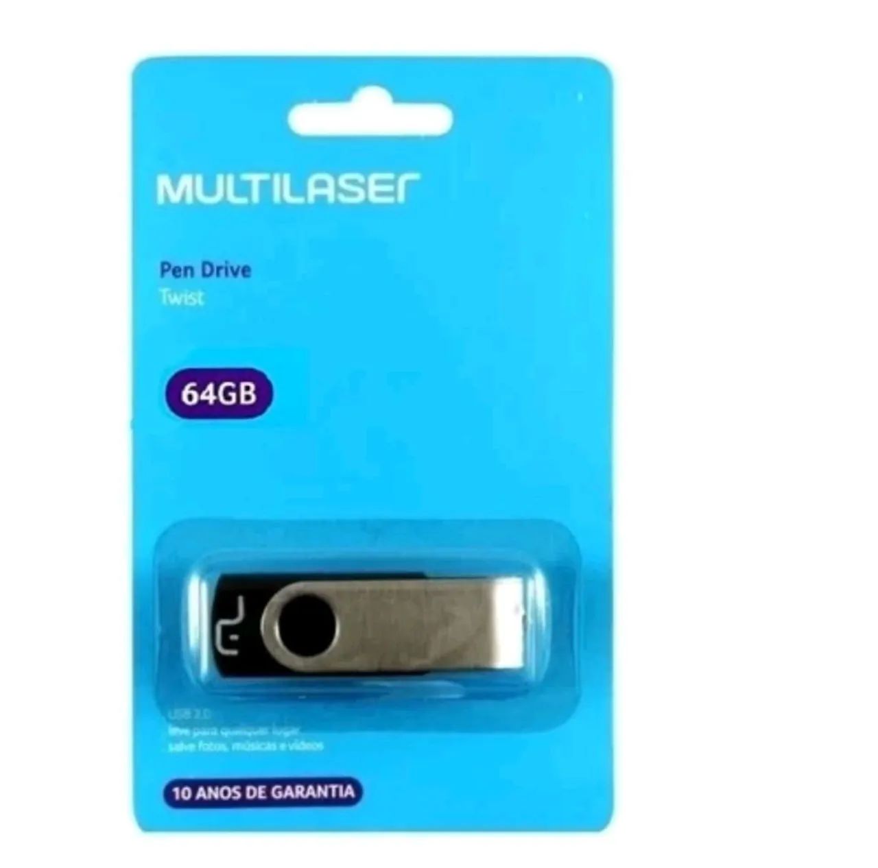 Pen drive 64GB Multilaser  TWIST Original - Foto 2