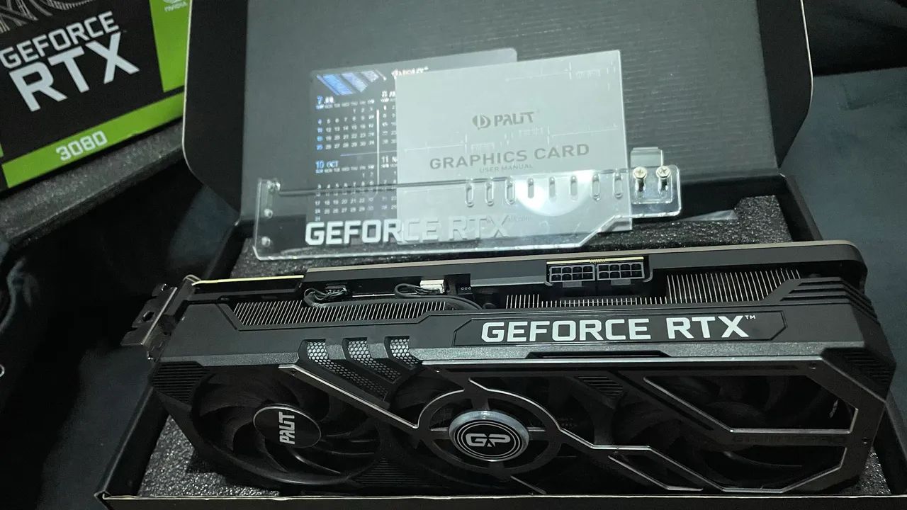 GPU RTX 3080 placa de vídeo semi nova completa - Foto 3