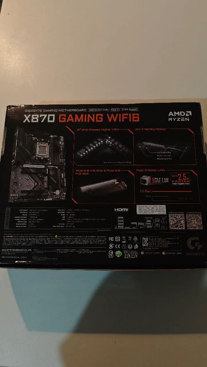 Placa-mãe Gigabyte X870 Gaming WiFi 6 - Foto 3