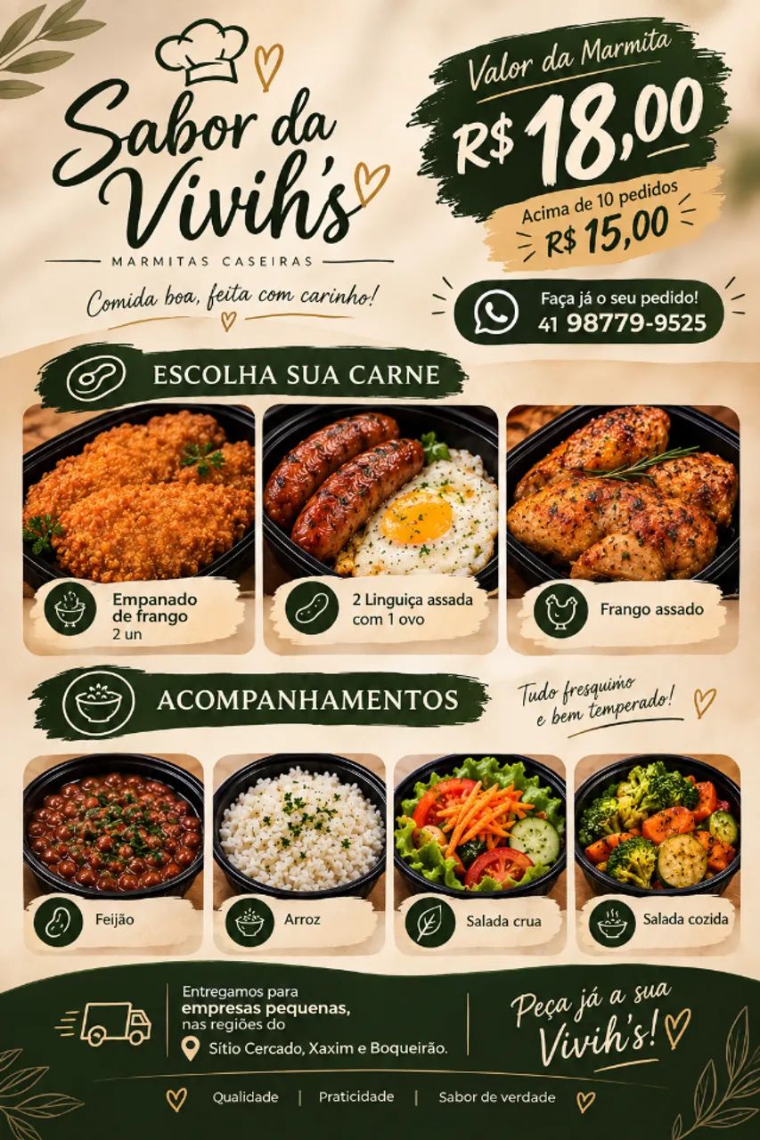 Marmitas para empresas pequenas 
