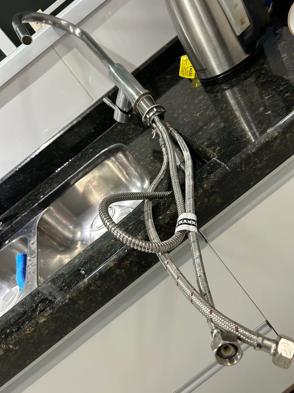 Torneira 40 cm Misturador Monocomando Franke Glenda em Aço Inox 304 polido