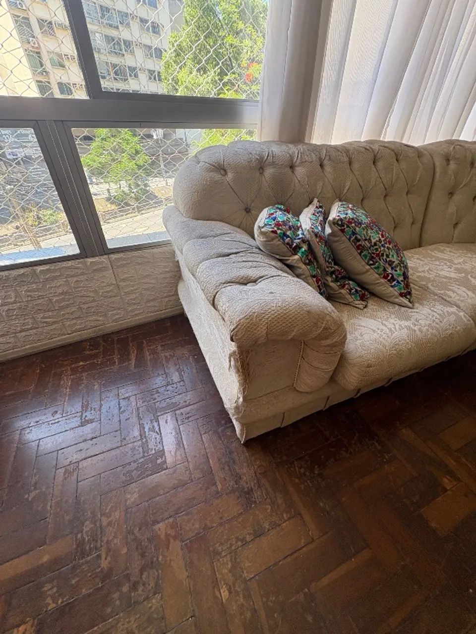 Sofá em módulo - 7 lugares - retirada na Tijuca65578361238657124