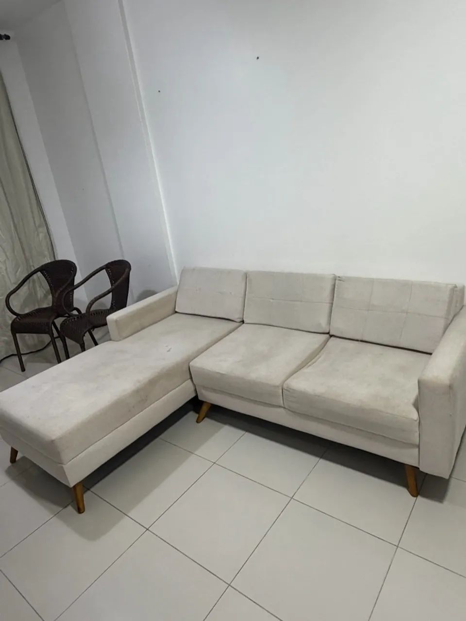 Sofá 3 lugares - Nude  - Foto 3