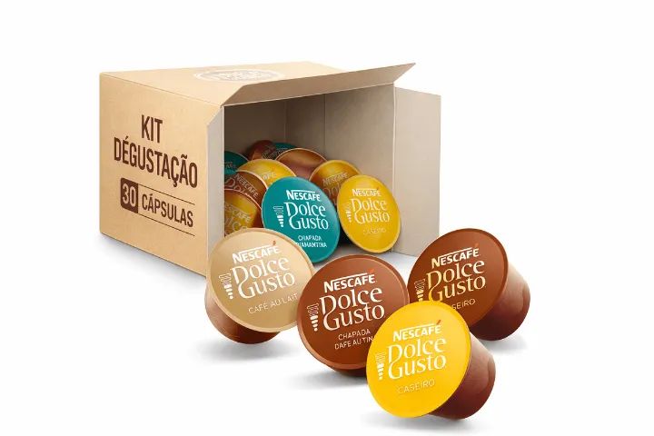 kit dolce gusto com 30 cápsulas variadas cafés - Foto 3