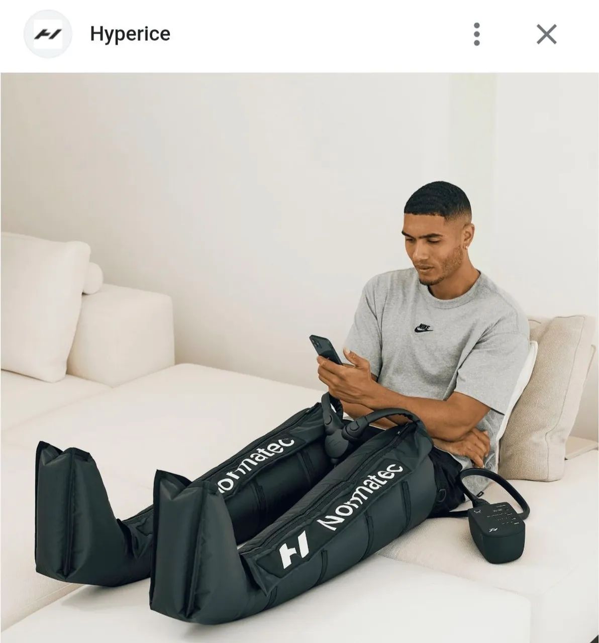 Bota de recuperação Muscular Normatec  Hyperice - Foto 2