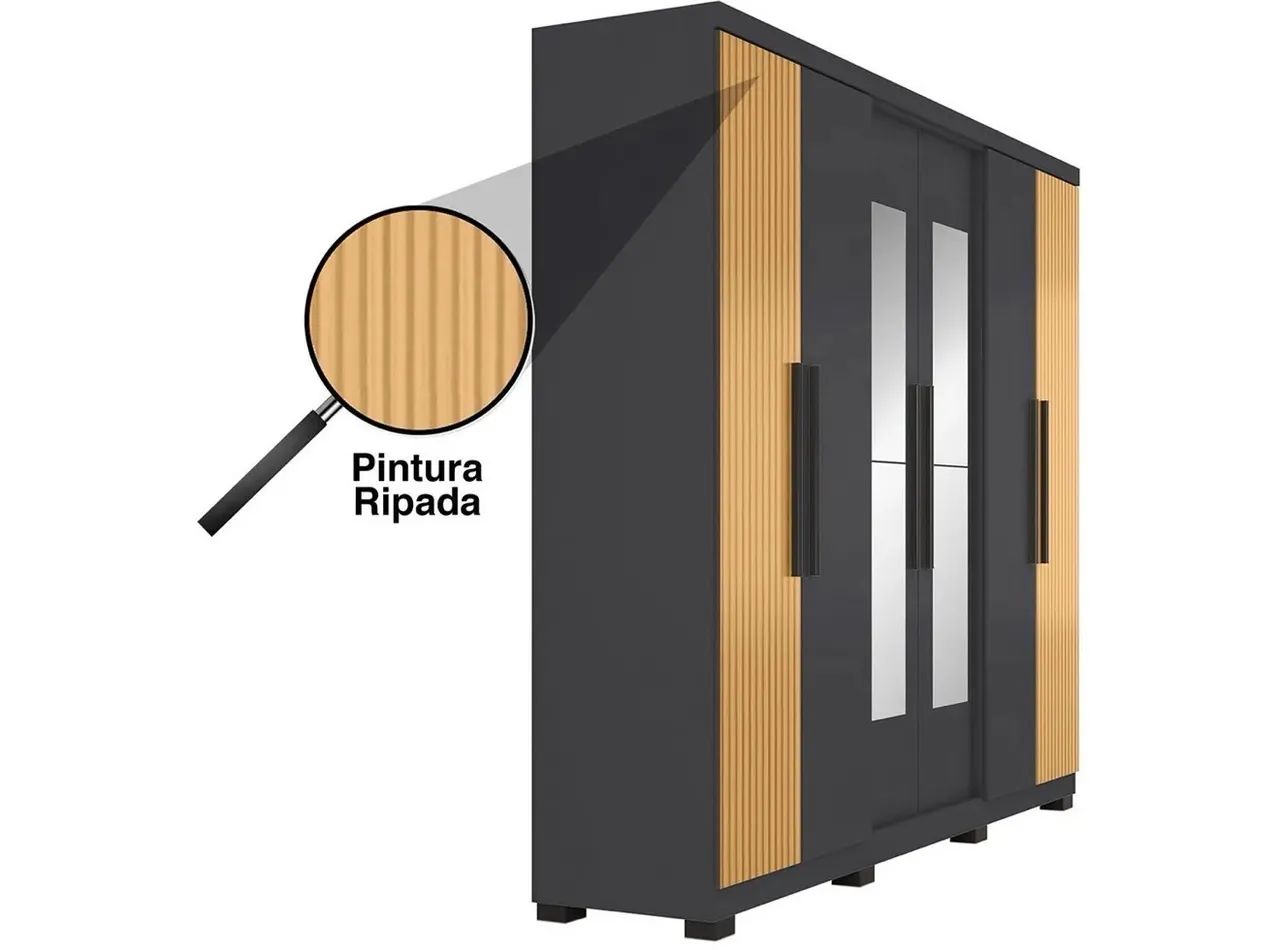 Guarda roupa 6 portas  - Foto 3