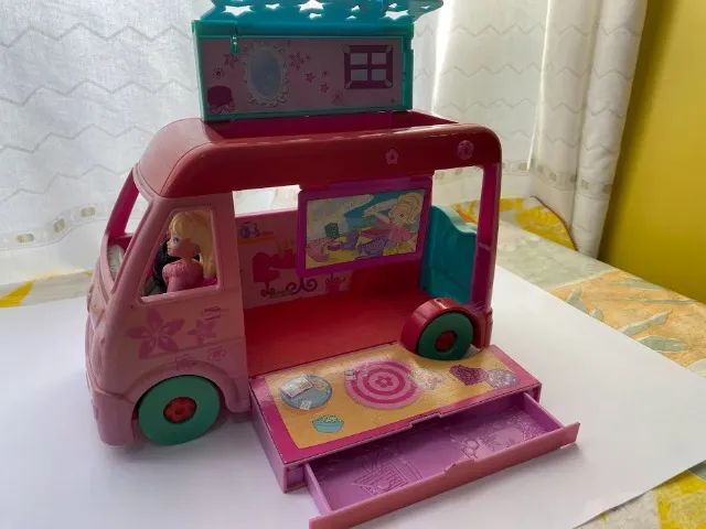 Van Camper Polly Pocket Raro Antigo - Foto 3