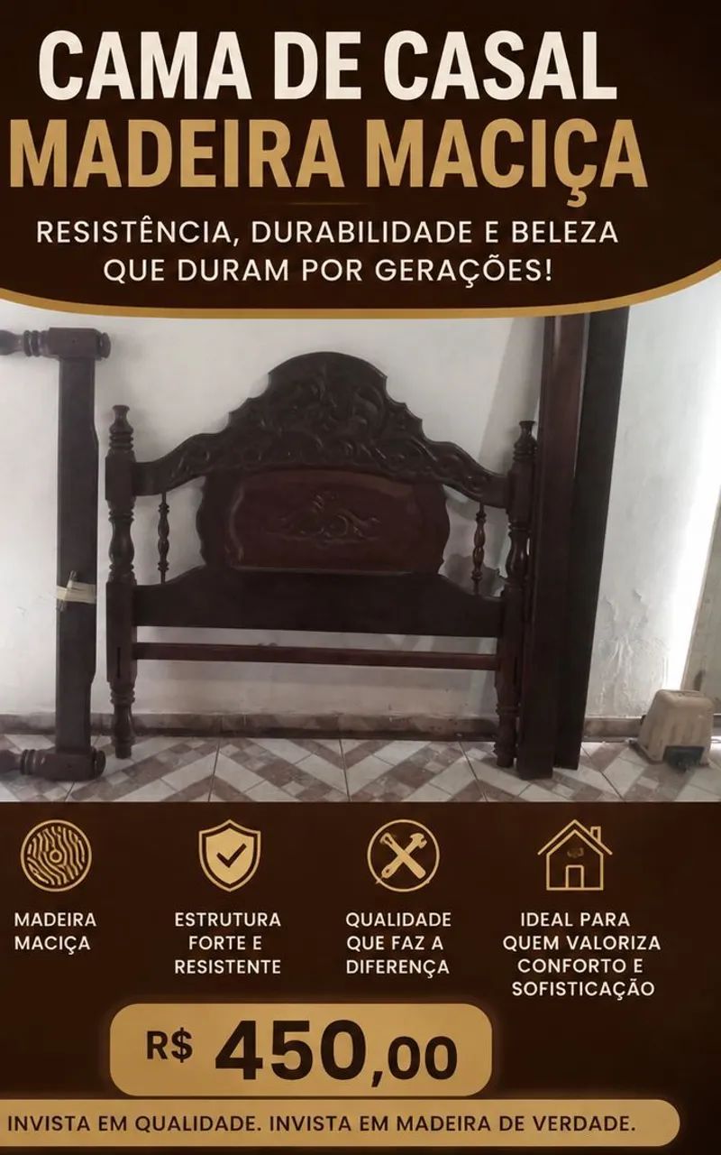 Cama de madeira