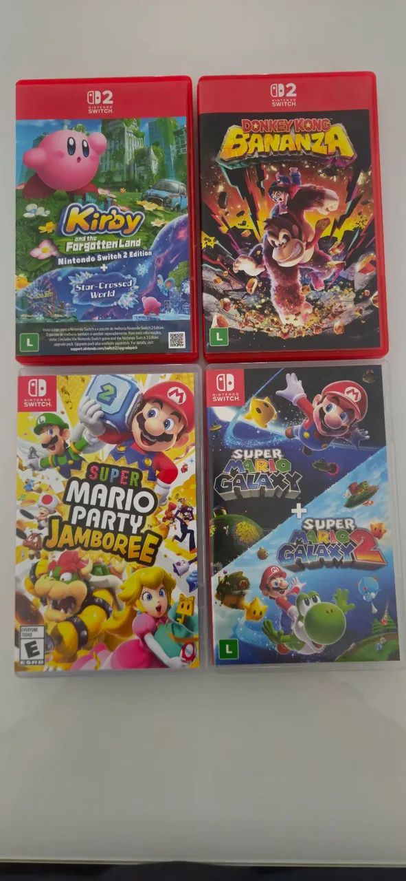 Jogos Nintendo Switch 1 e 2