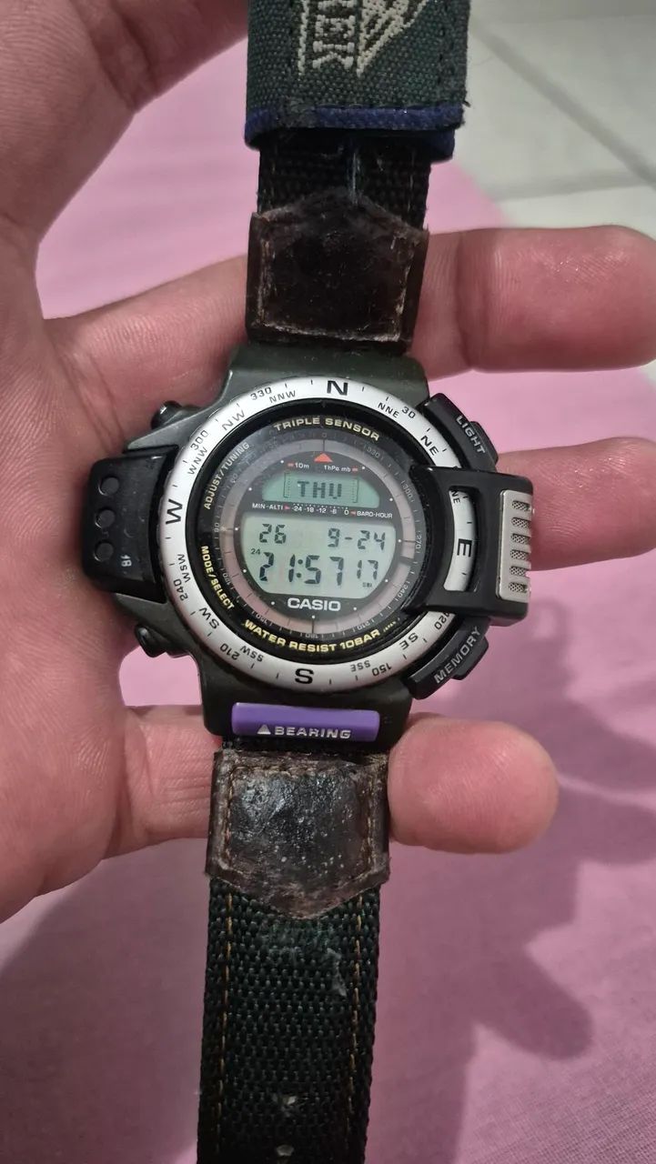 RELOGIO CASIO DPX 500 COM TODAS FUNÇÕES OK  - Foto 5