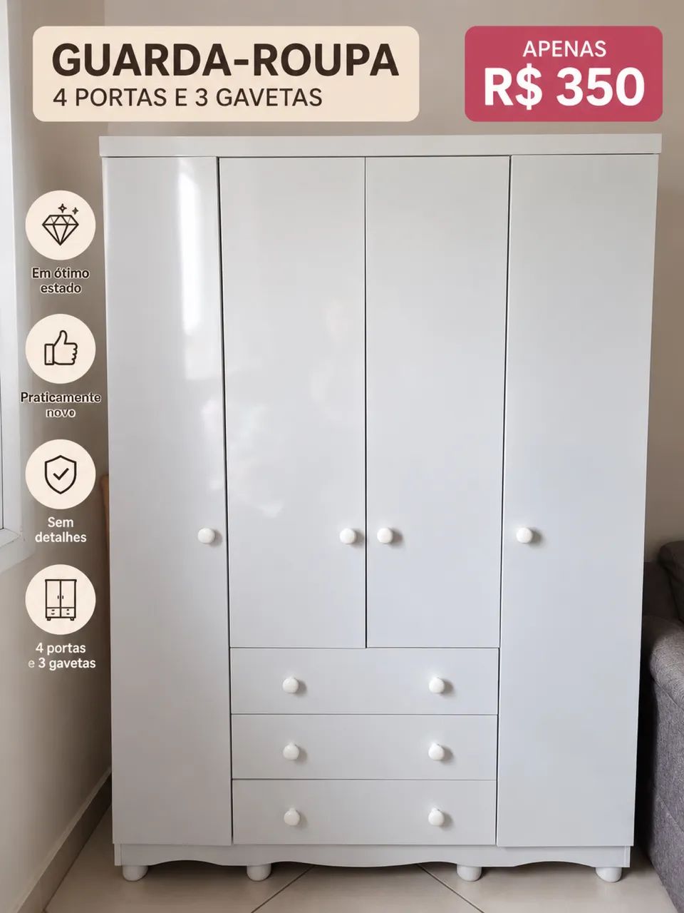 Guarda-roupa infantil 