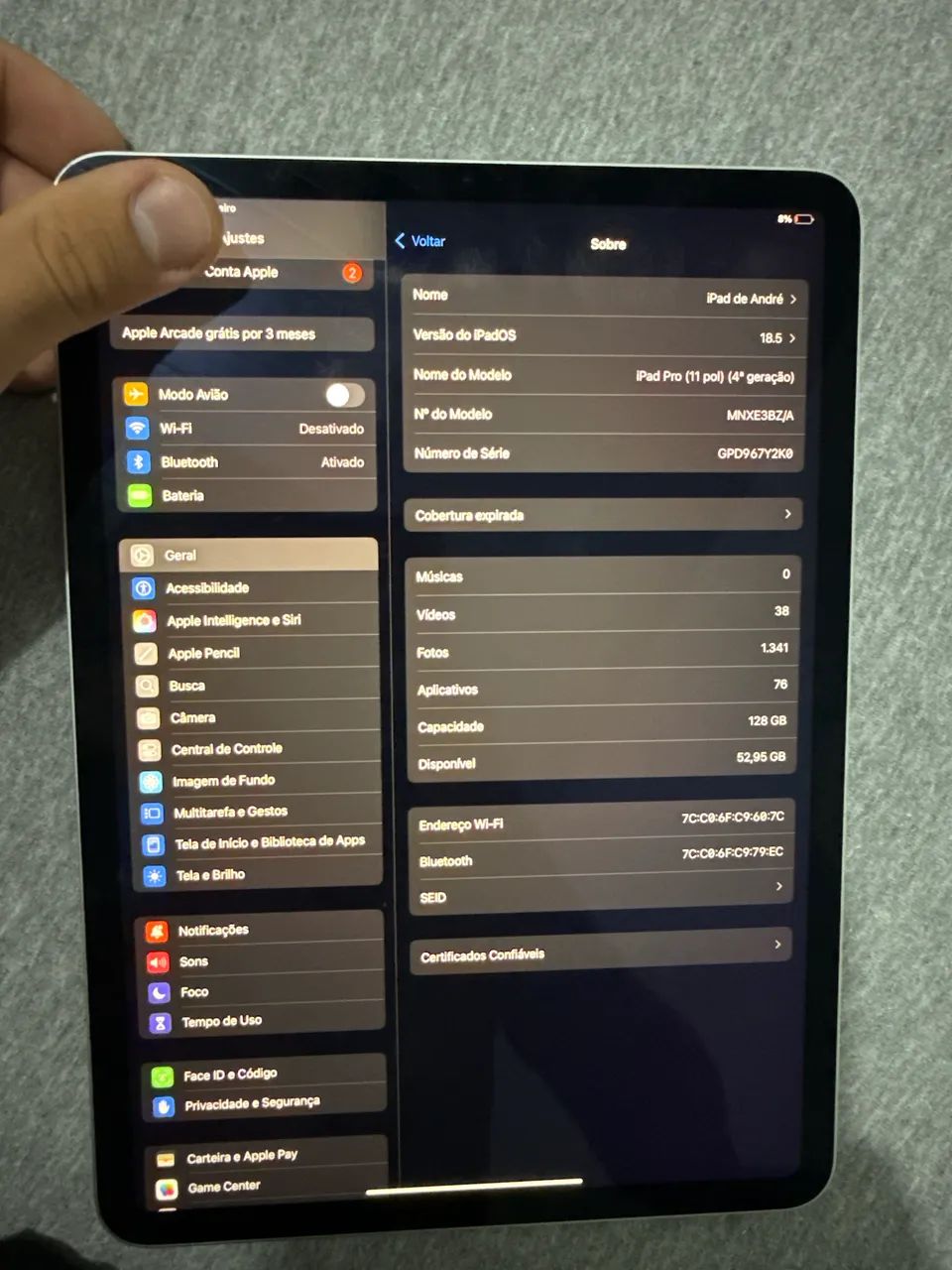 iPad Pro 11? 4º geração 128gb  (EXTRA) - Foto 4