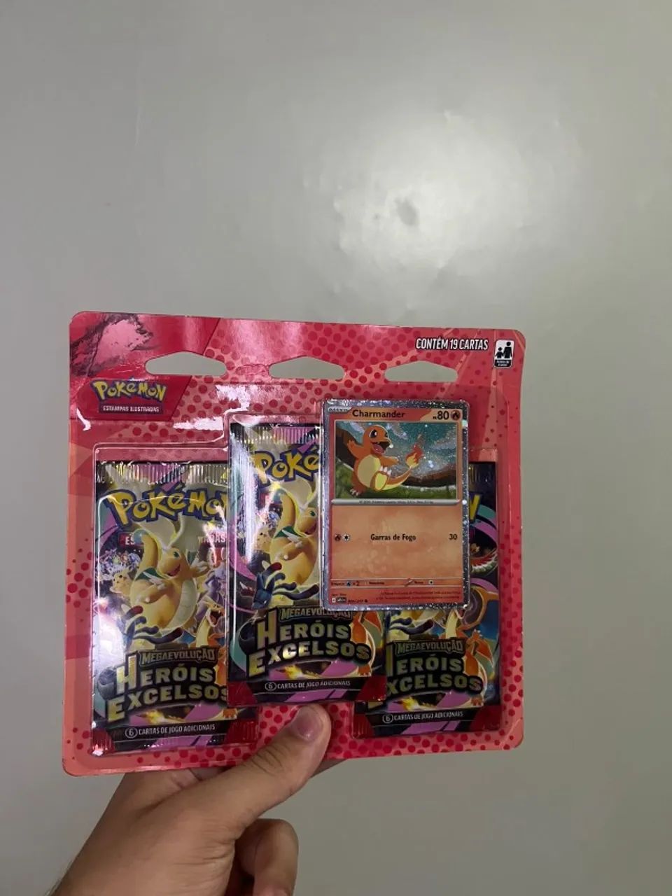 Blister Triplo Megaevolução 2.5 - Heróis Excelsos - Charmander 