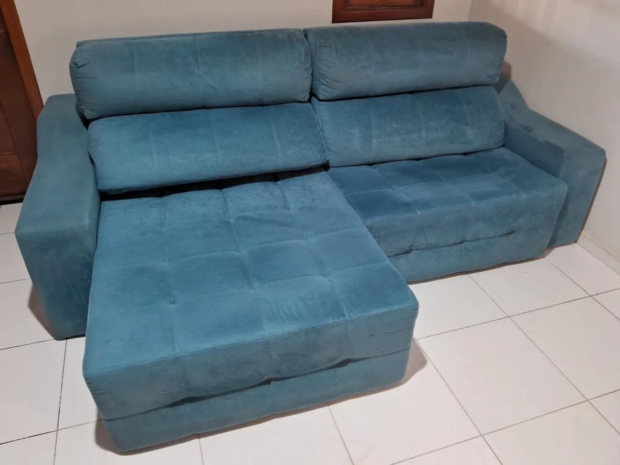 Sofá reclinável e dobrável 