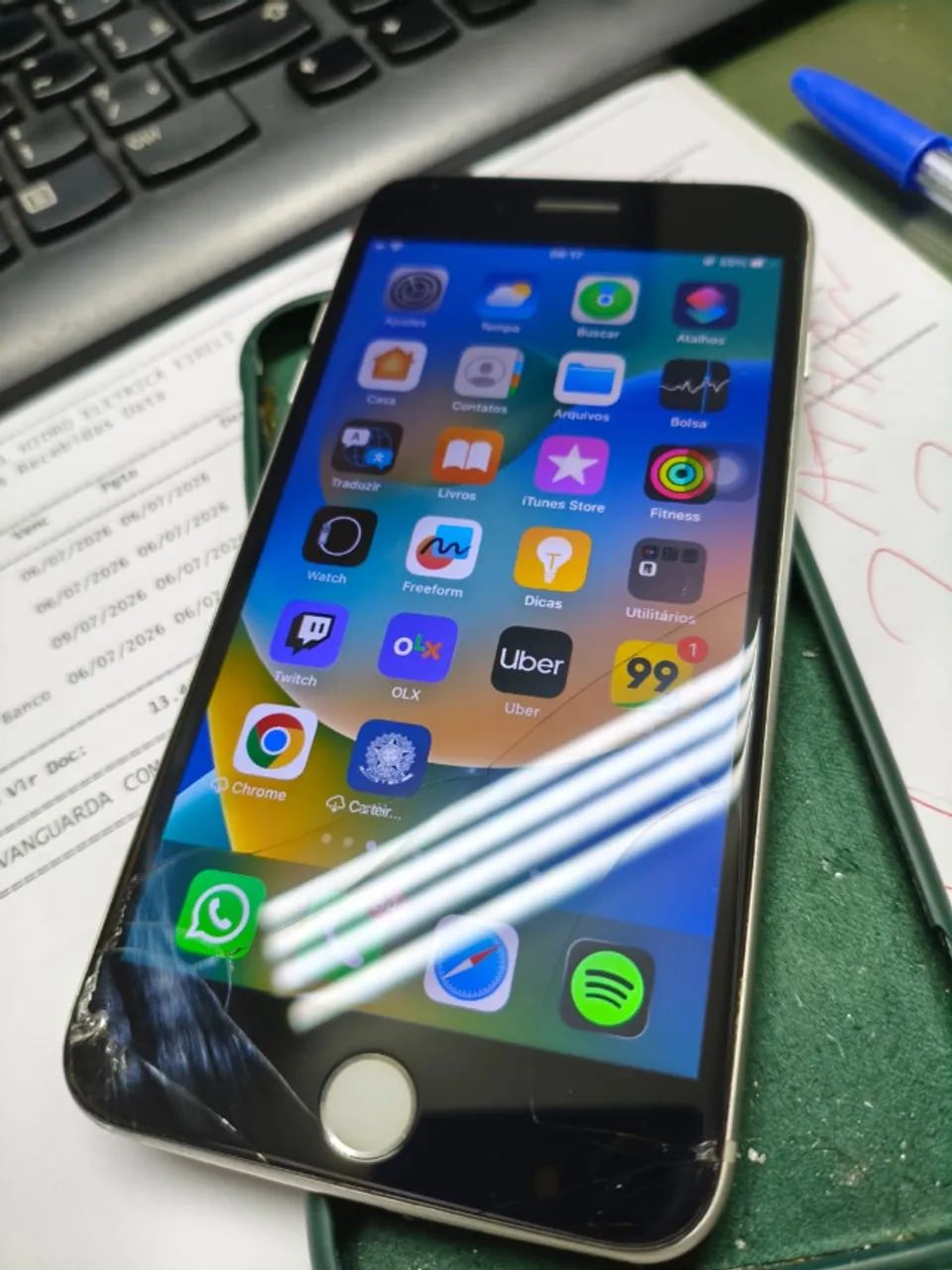 Iphone 8 Plus Avariado. - Foto 4