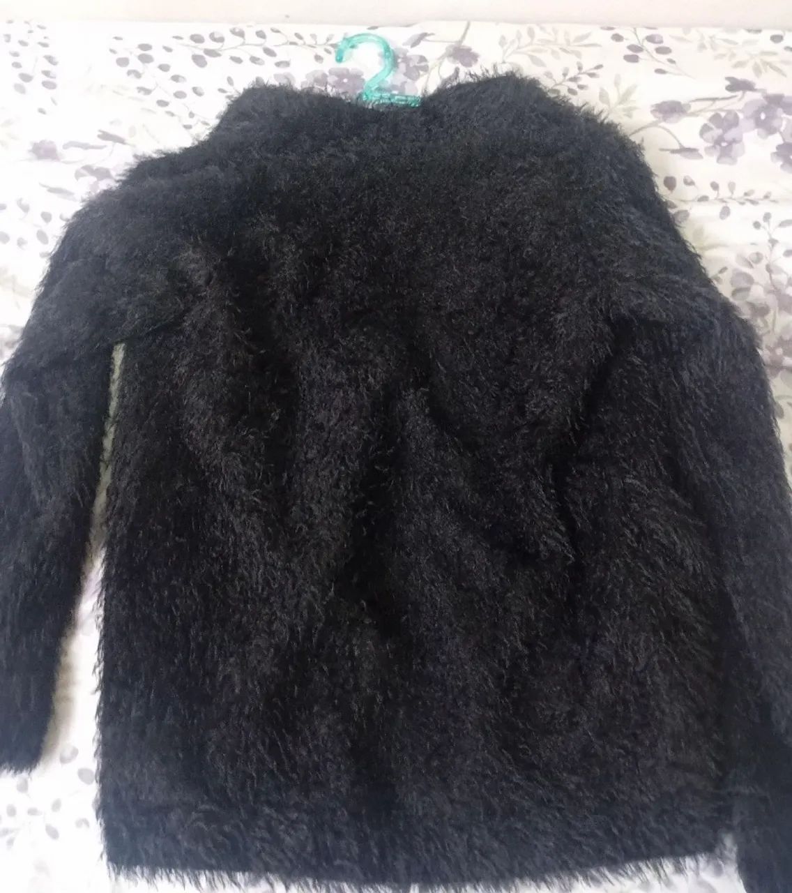 Casaco de pelúcia preto  - Foto 2