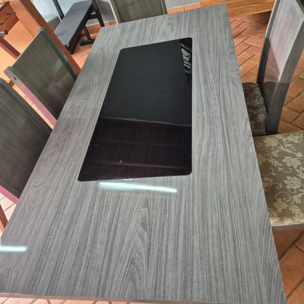 Mesa com 6 cadeiras jantar sala - Foto 2