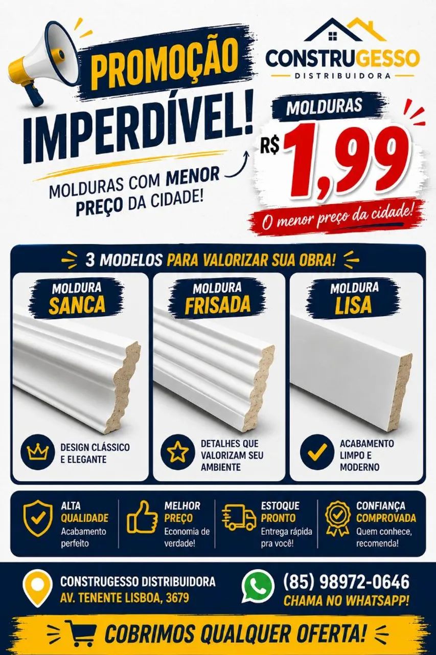 Molduras de gesso 