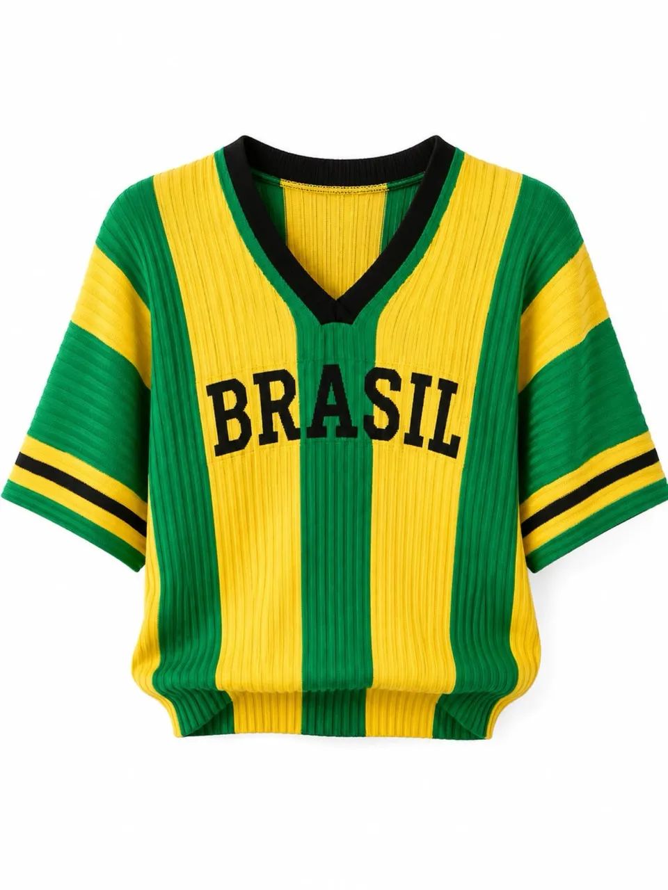 Camisa de crochê Brasil