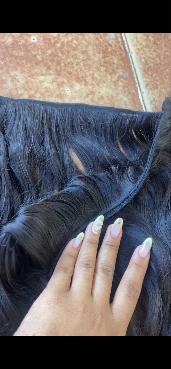 Cabelo humano 3 telas  - Foto 2