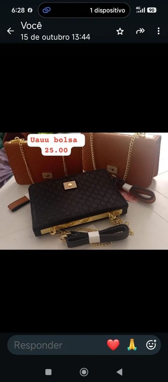 Bolsas cvpartes Dourada gromo