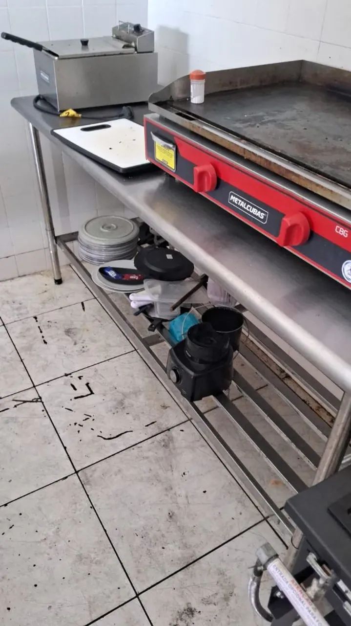 Bancada / Mesa Inox 1,90 x 70