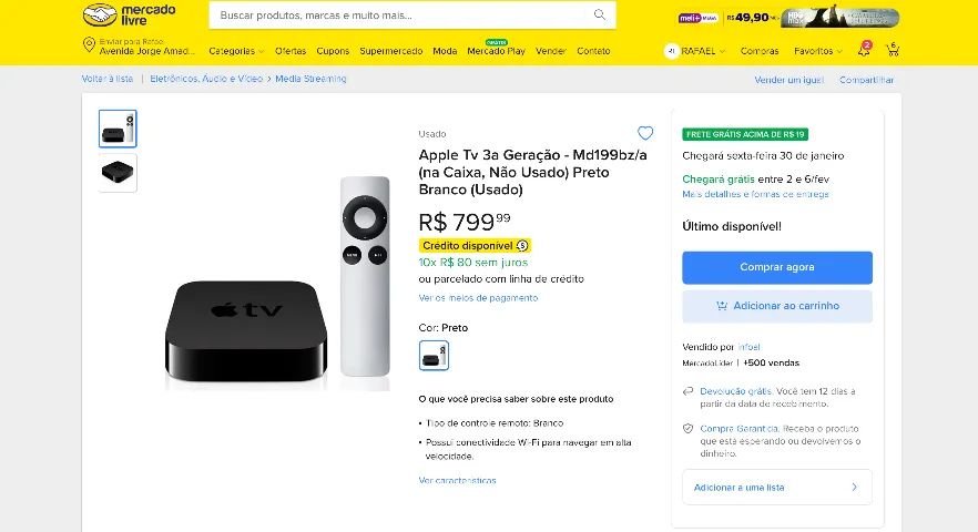 Apple TV 3a Geração - Foto 3