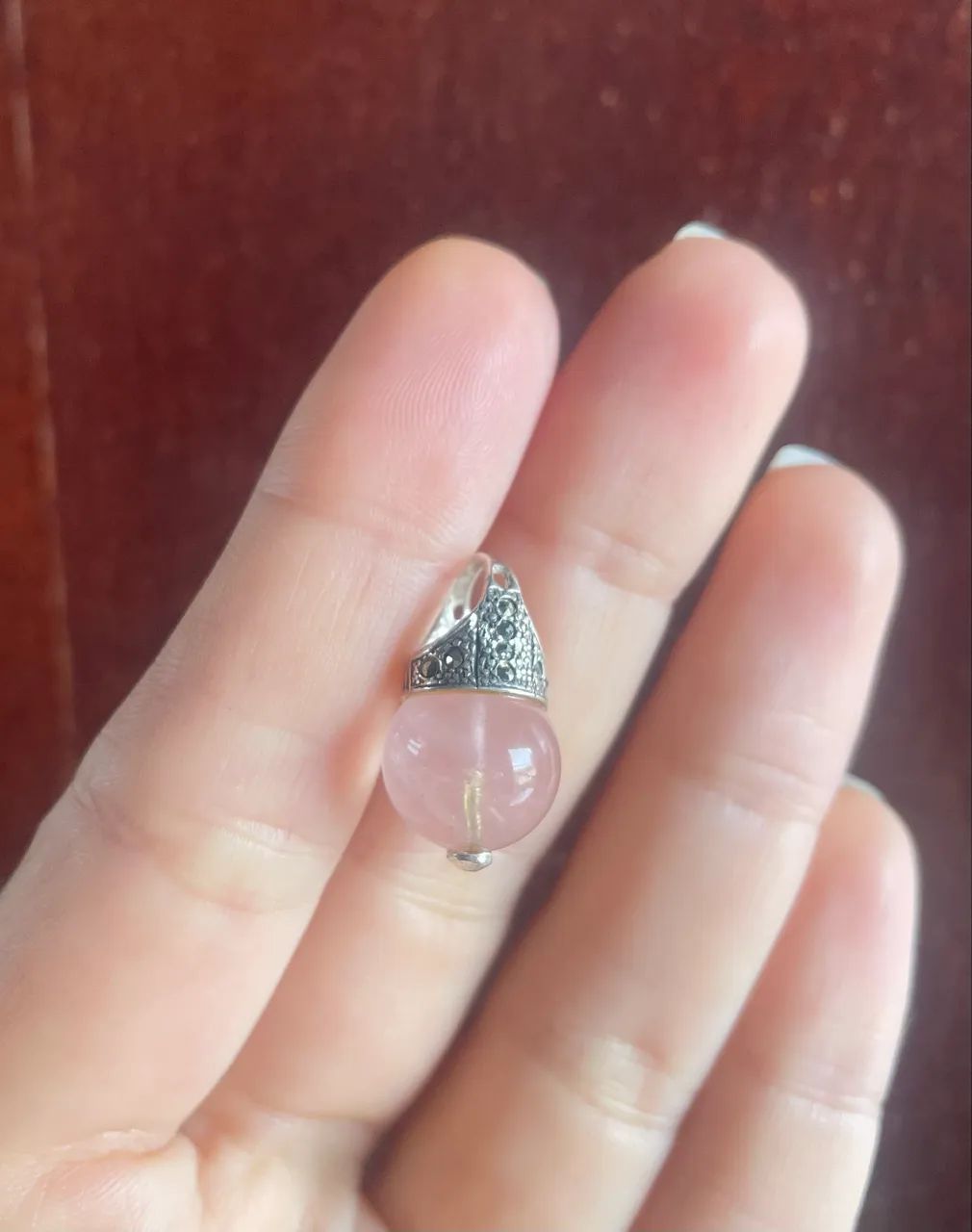 Jóia em prata 950 com pedra natural  - Foto 4