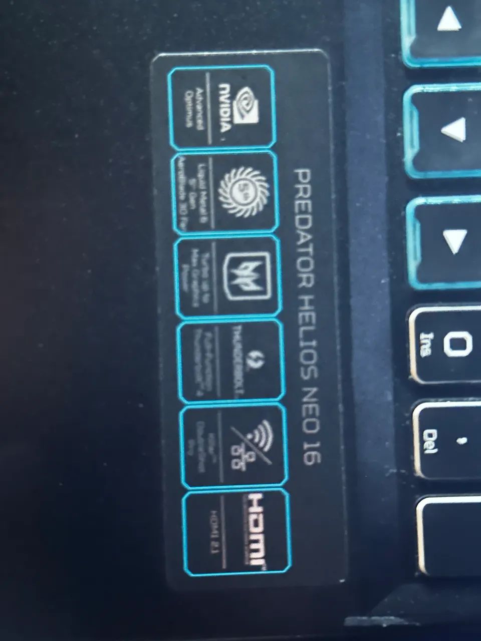 VENDO NOTEBOOK ACER PREDATOR PHN16-71 HELIOS NEO 16  - Foto 4