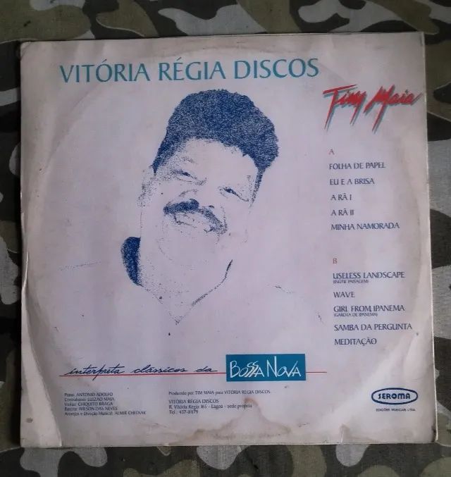 LP Vinil Tim Maia - Interpreta Clássicos Da Bossa Nova (1991) VG/VG+ - Foto 2