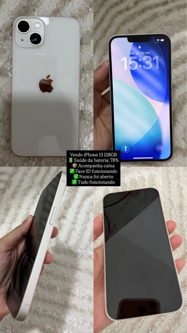 iPhone 13 128GB SIMフリー　【Face ID爆速】 iPhone 13 128gb original - Celulares e Smartphones - Candeias