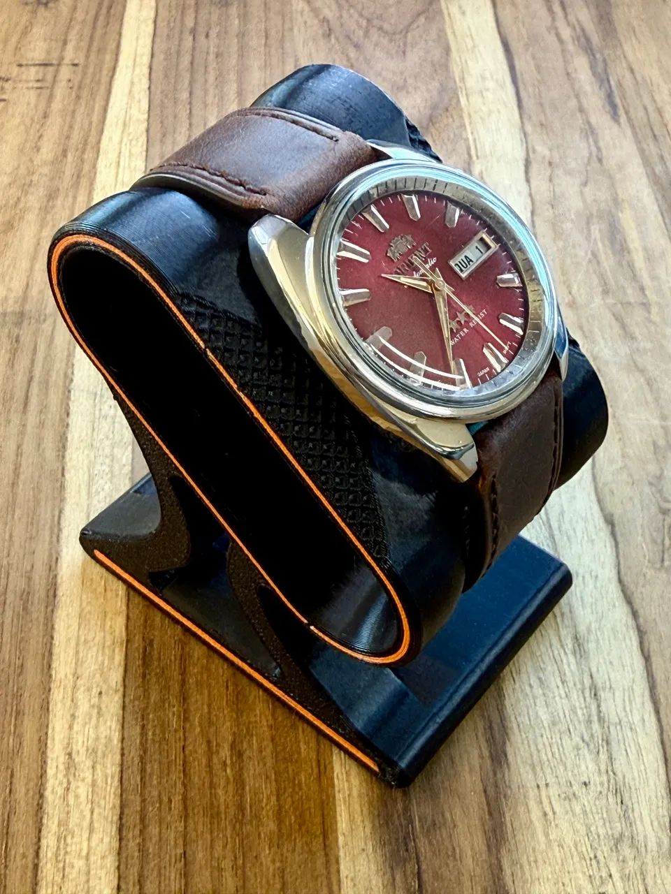 Relógio Orient Red Sunburst - 1970 - Foto 2