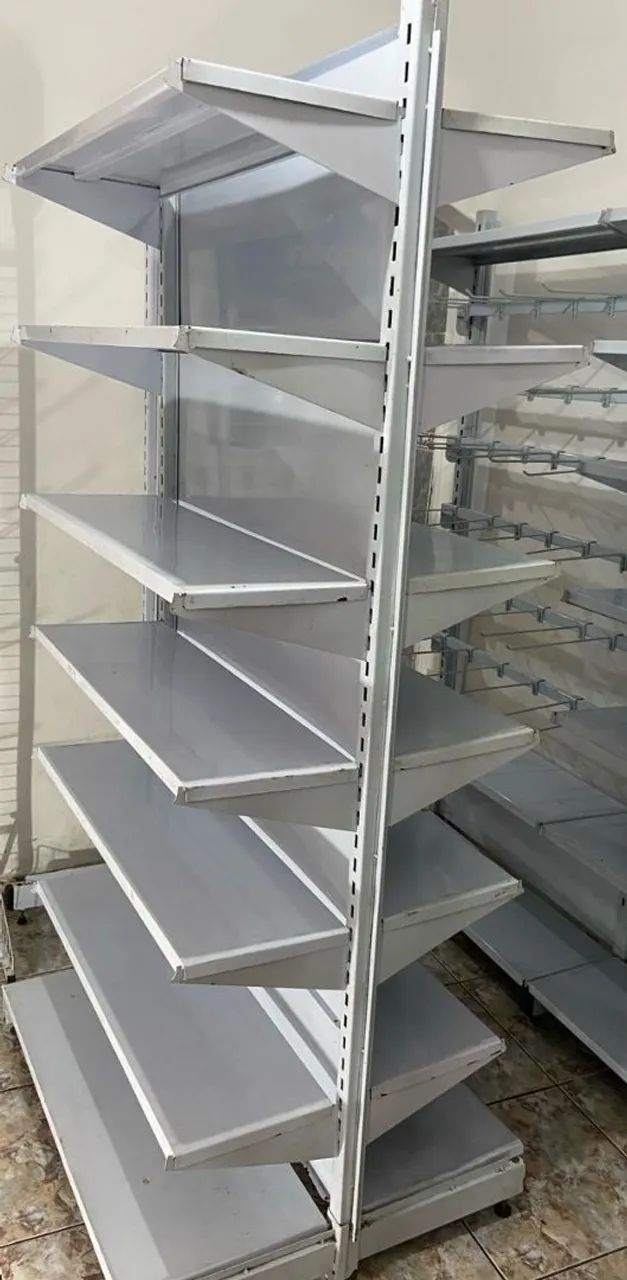 Gôndolas de parede e central para comércio em geral  - Foto 2